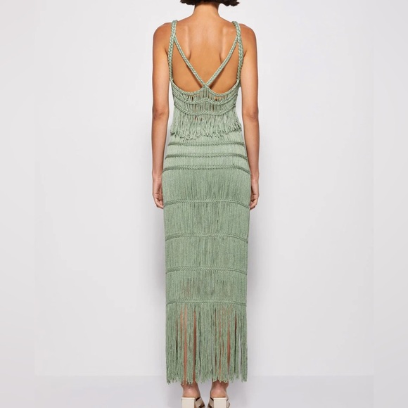 JONATHAN SIMKHAI Set XS Claudette Macramé Bralette & Cordelia Macrame Midi Skirt - Picture 2 of 8